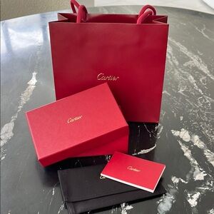 Cartier Red Gift Bag and Box Set